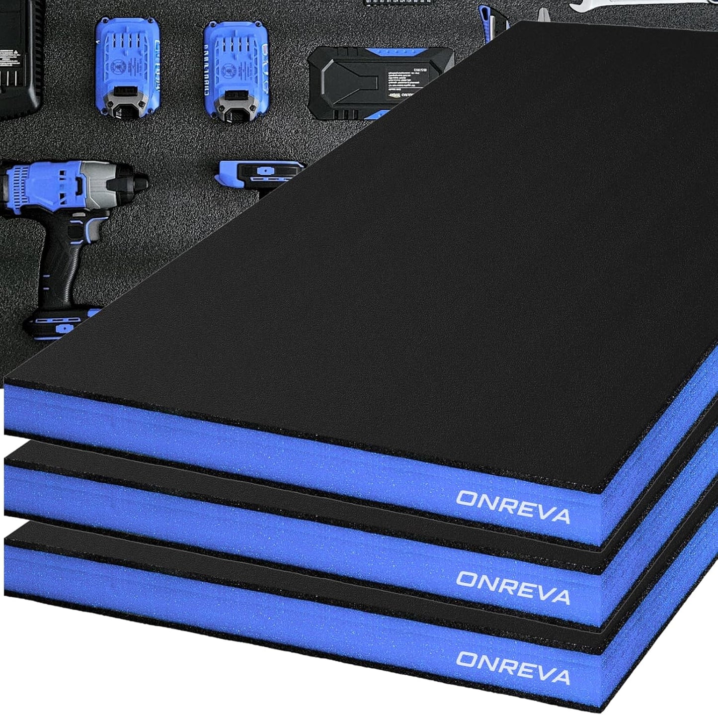 Caja herramientas espuma 22x18x2pulg con insertos 3
