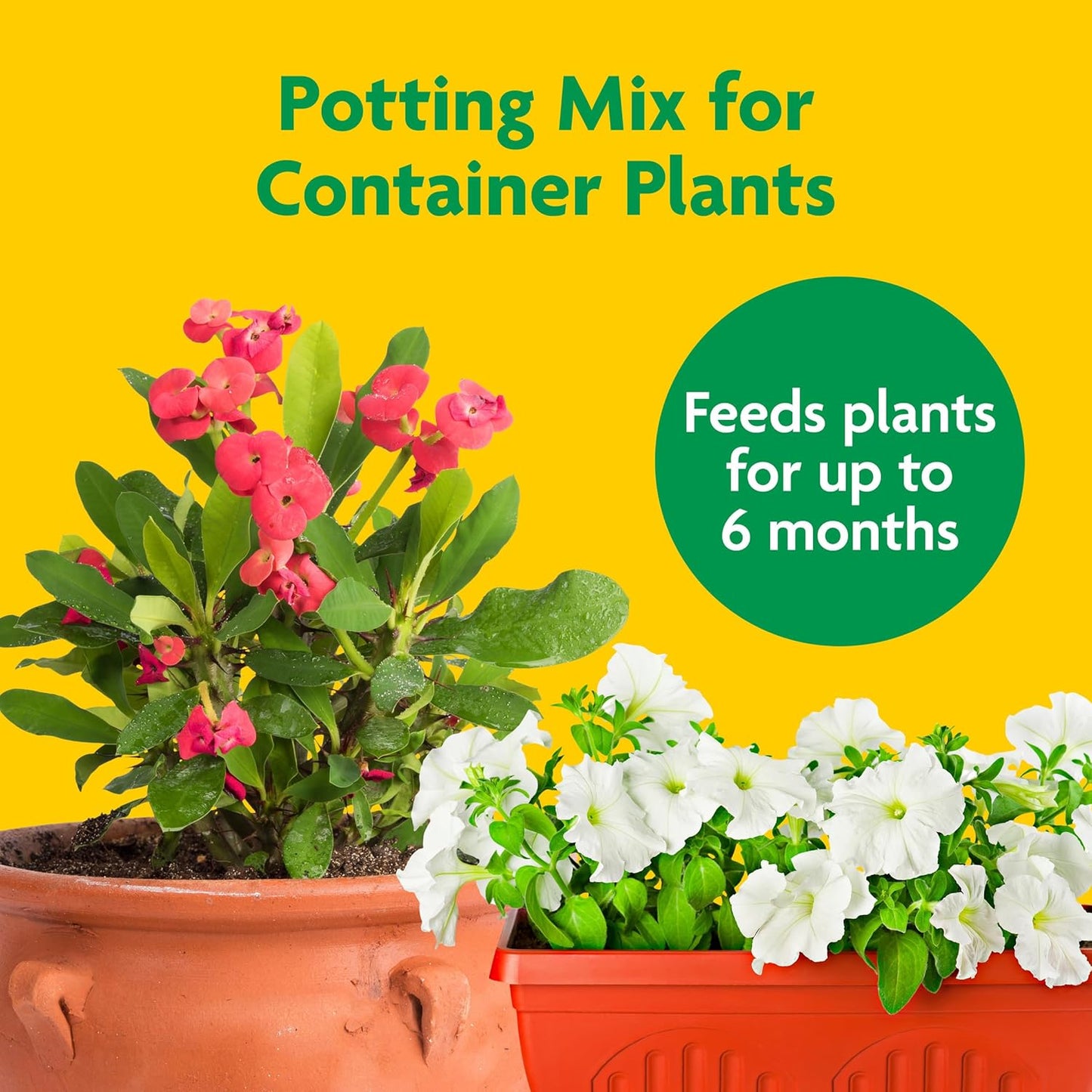 Mezcla para macetas Miracle-Gro 8qt 6 meses flores vegetales