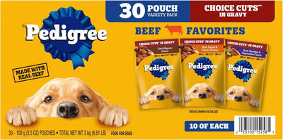 Alimento húmedo perros adultos 3.5oz 30uds sabor carne