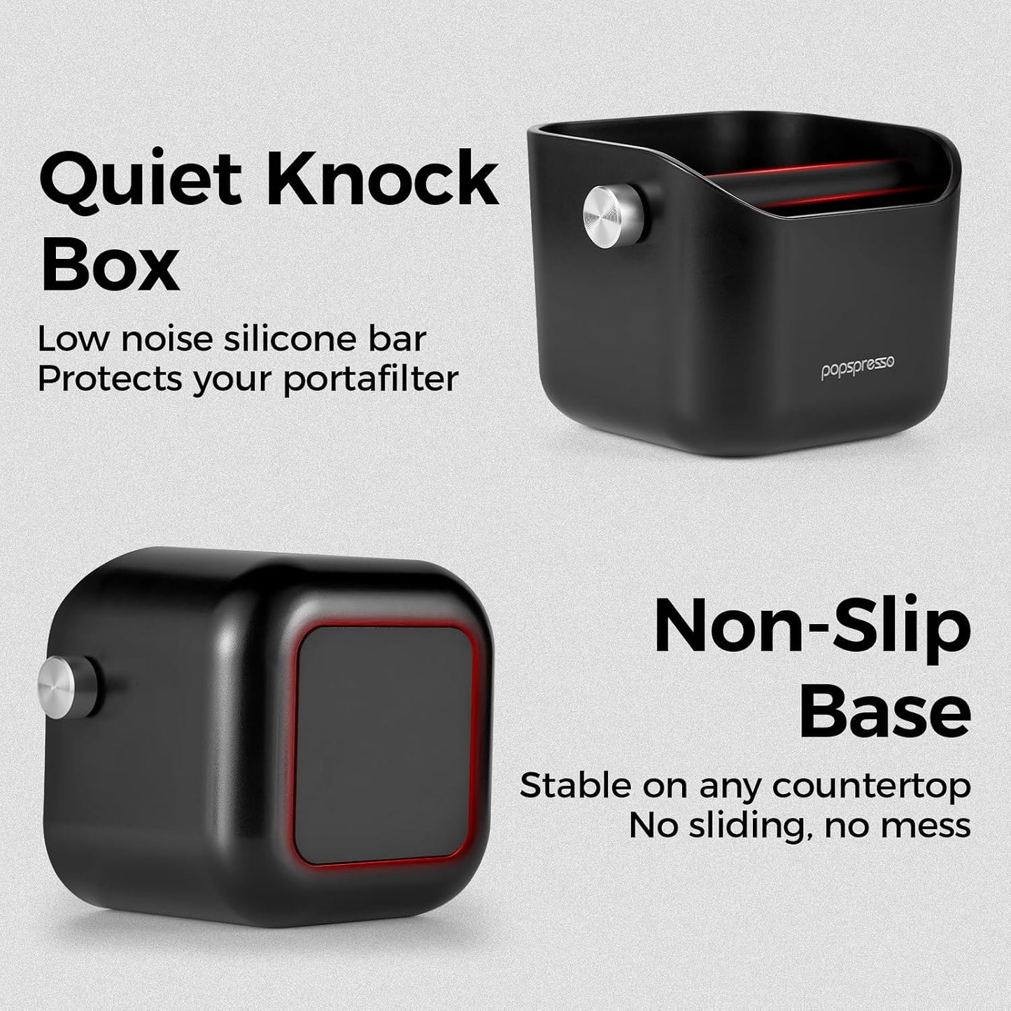 Caja café con barra silicona desmontable apta lavavajillas