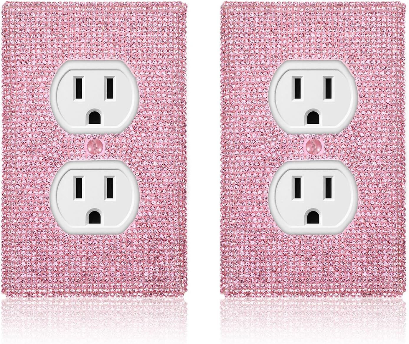 2 Pzas Cubierta Tomas Luz Estilo Preppy Rosa