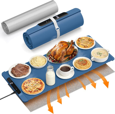Tapete calentador alimentos con almohadilla resistente 120-210F