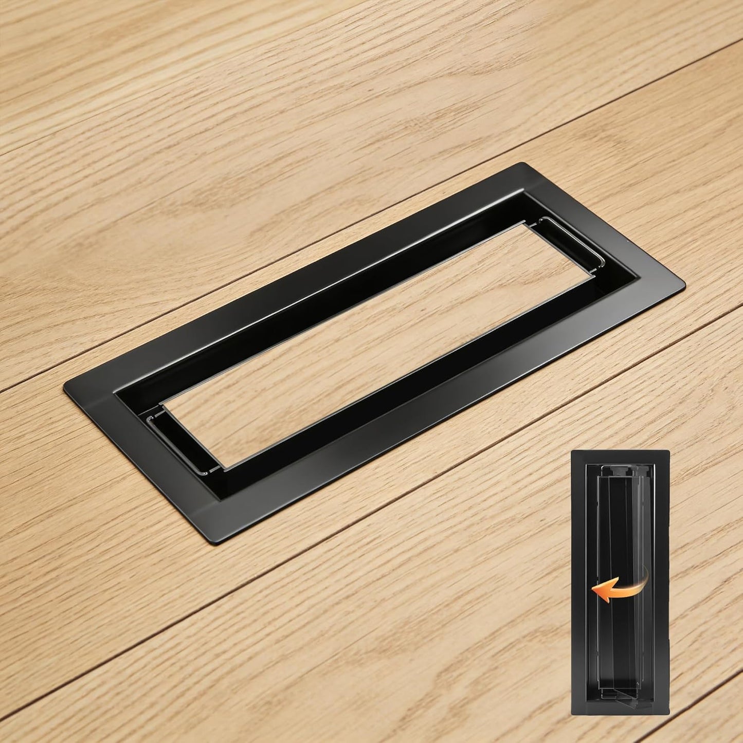 Registro piso hierro fundido doble 3x10pulg ventilación ajustable