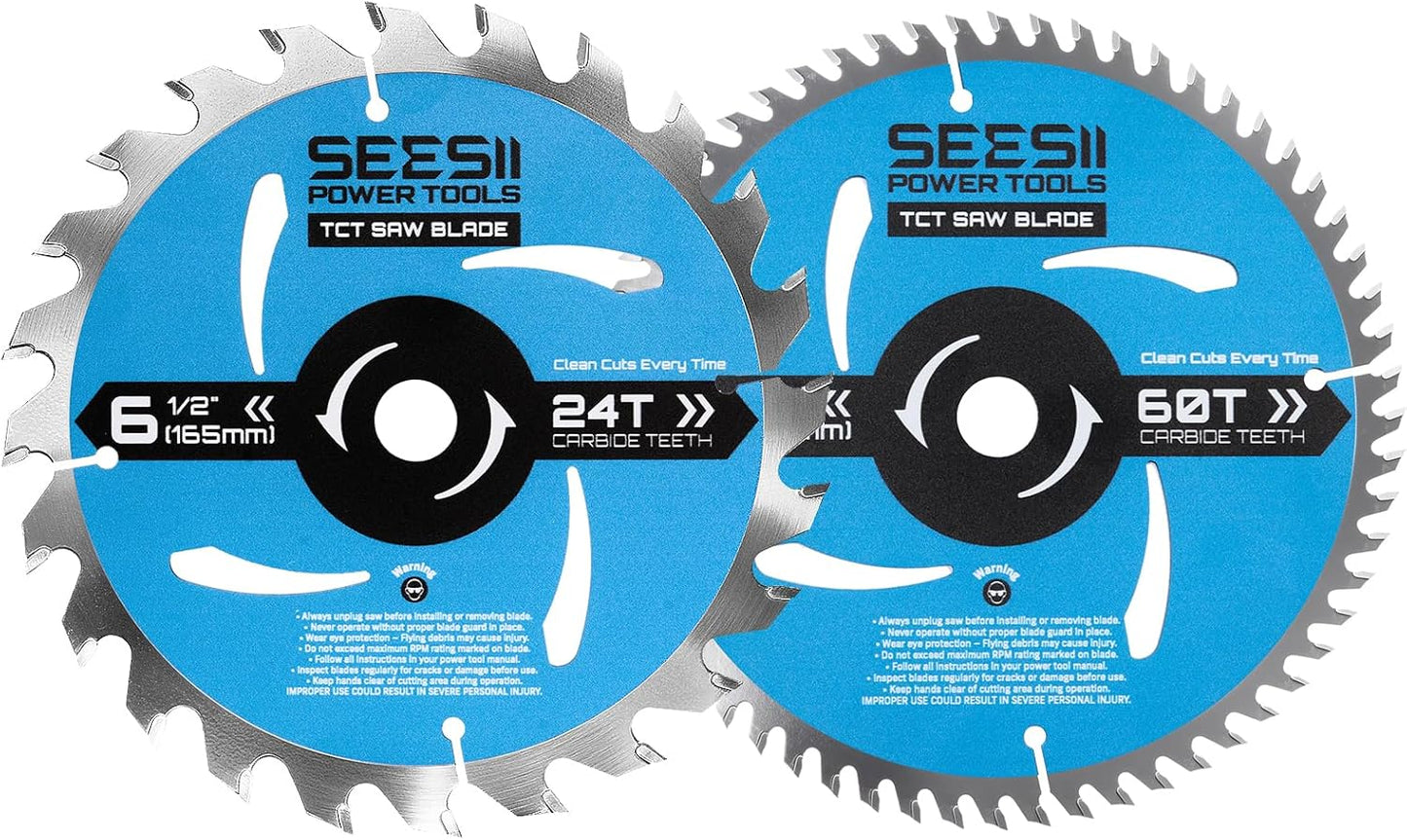 Hojas sierra circular TCT 24T y 60T para madera plástico