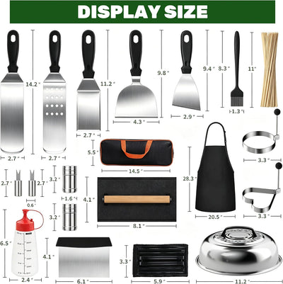 Kit 120 accesorios para plancha Blackstone profesional