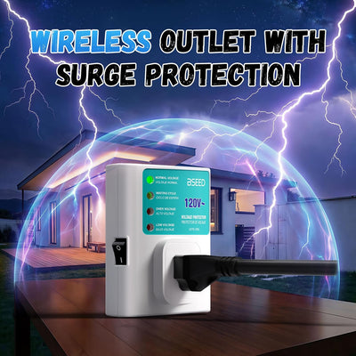 Protector sobretensiones ajustable para frigorífico lavadora TV 15A 120V set 4