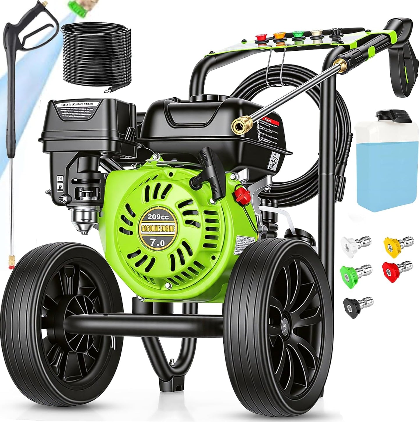 Lavadora a gas 4200 PSI 4.0 GPM bomba cobre rociadora
