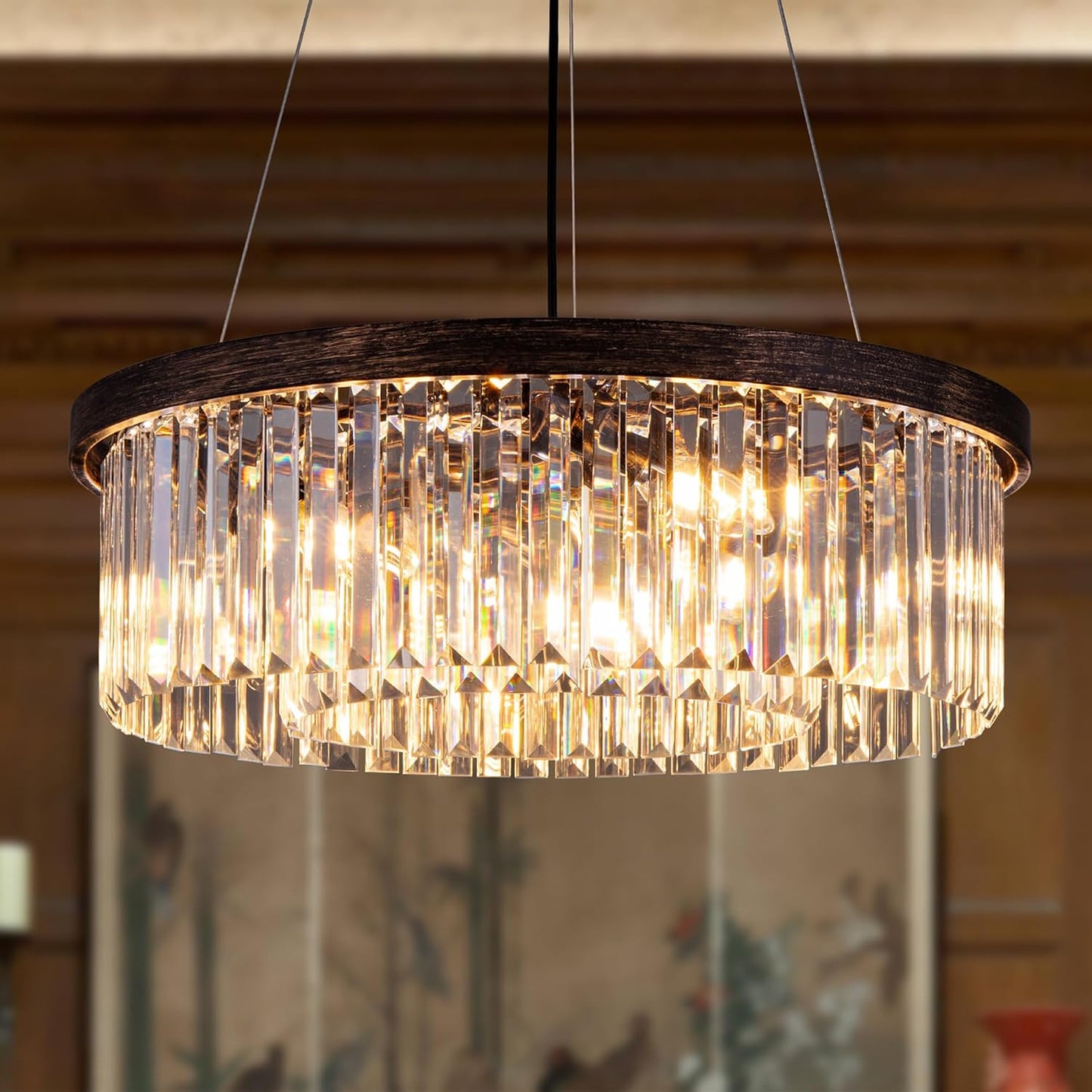 Candelabros cristal 6 luces modernas para comedor sala cocina