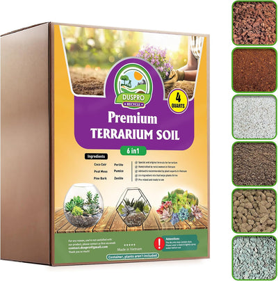 Mezcla sustrato terrario 4QRT fibra coco turba perlita