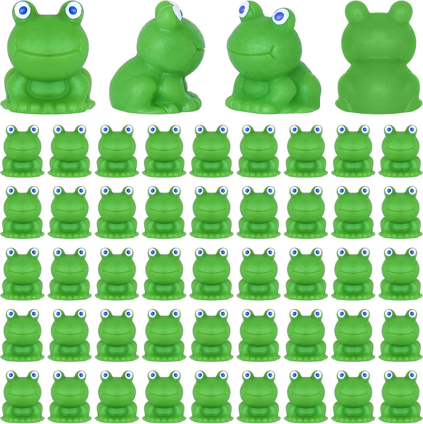 50 Pzas Ranas Plástico Resina Decoración Jardín