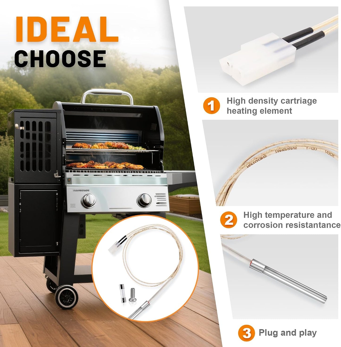 2 Kits Repuesto Encendedores Calientes Pit Boss Camp Chef