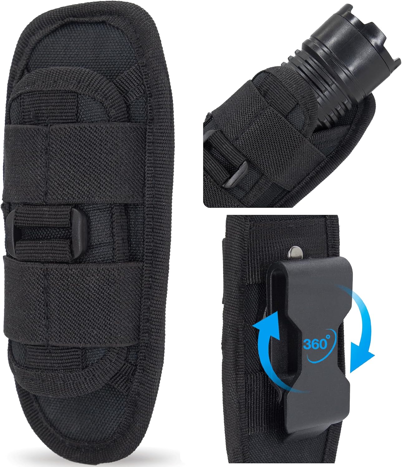 Porta linterna con soporte rotatorio 360 grados