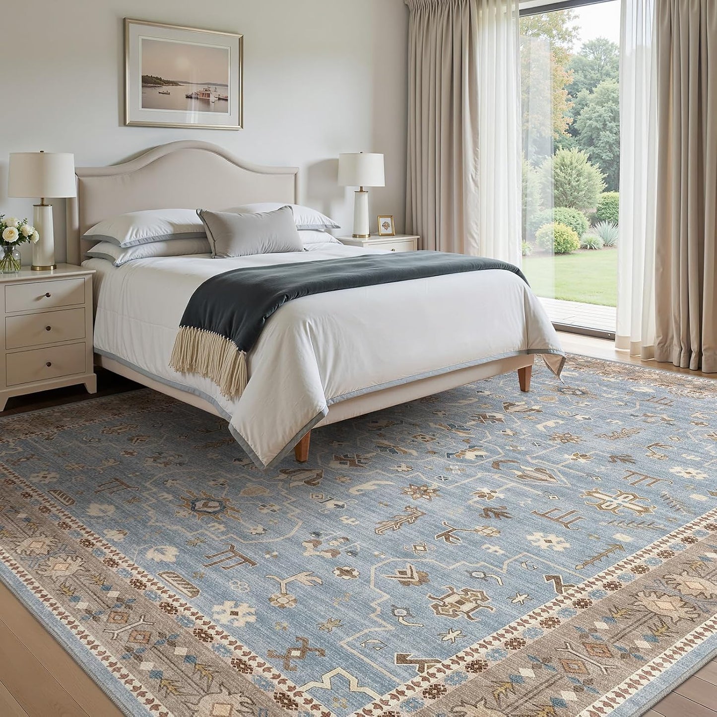 Alfombras 8x10ft para sala dormitorio antideslizantes lavables