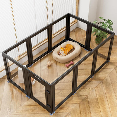 Corral transparente para perros gatos cerdos