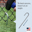 Juego estacas acero inox 12pulg con gancho