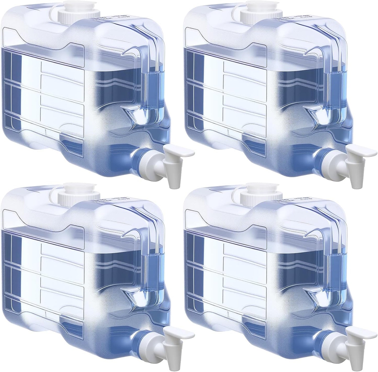 Pack 4 Dispensadores Agua Nevera 1.5gal Grifo Antifuga