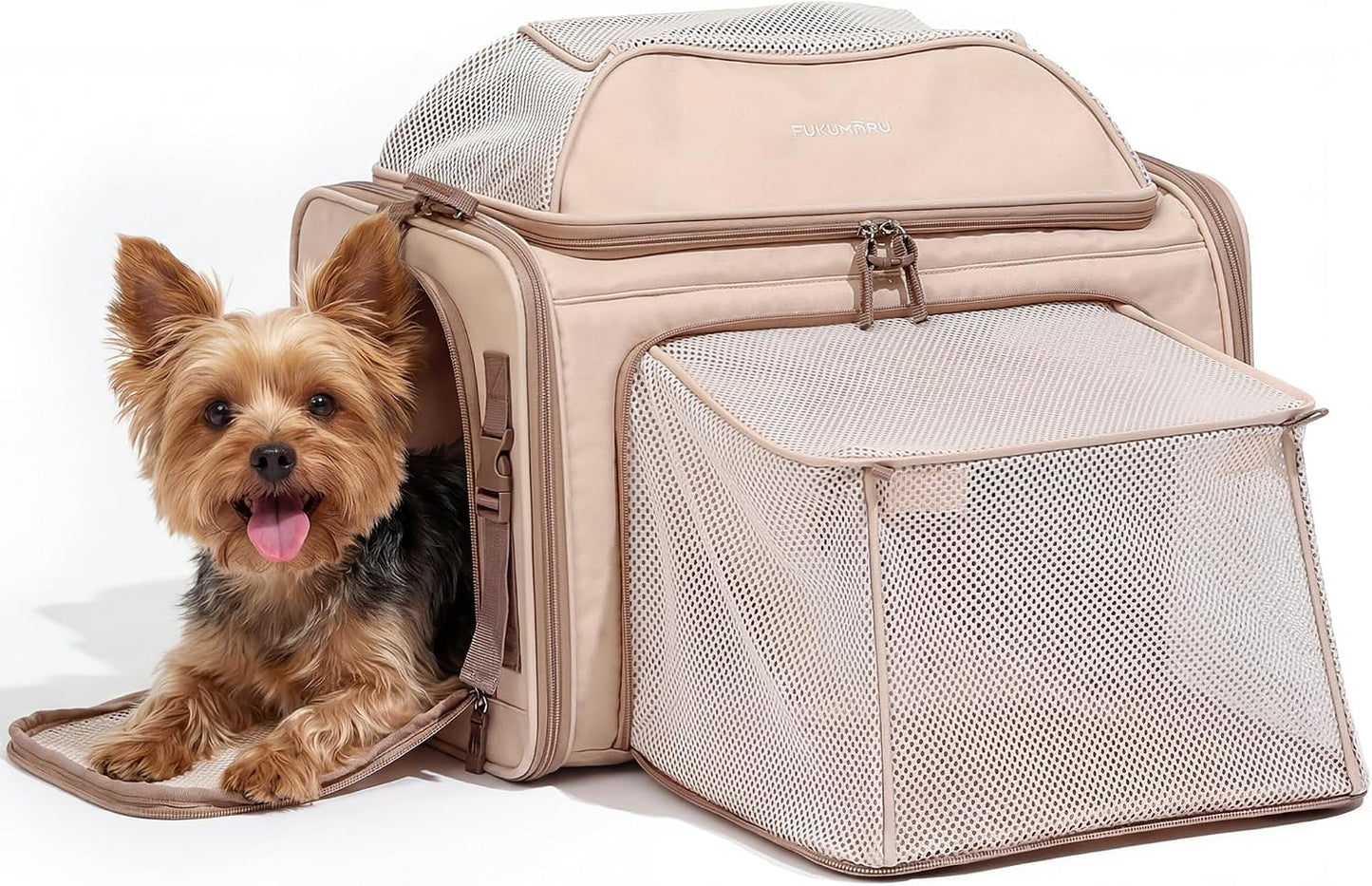 Transportador gatos expandible 18x11pulg suave plegable
