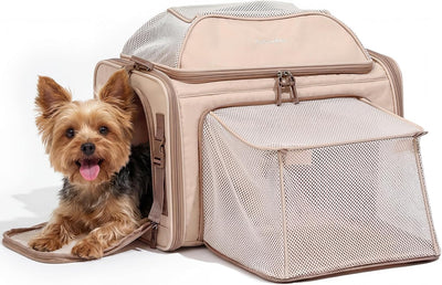 Transportador gatos expandible 18x11pulg suave plegable