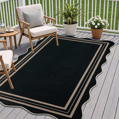 Alfombra yute 3x5pulg para interior y exterior antideslizante