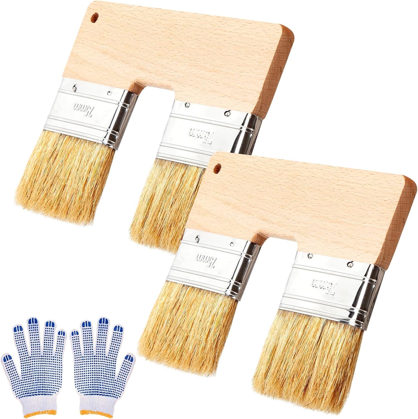 Brocha doble U 3pulg reutiliz. para pintura y pegamento