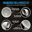Tapa ventilación PVC 3pulg acero inox 90grados