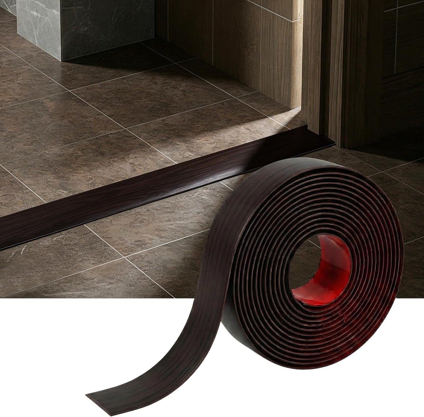Tira transición autoadhesiva para umbral puerta 2pulg PVC