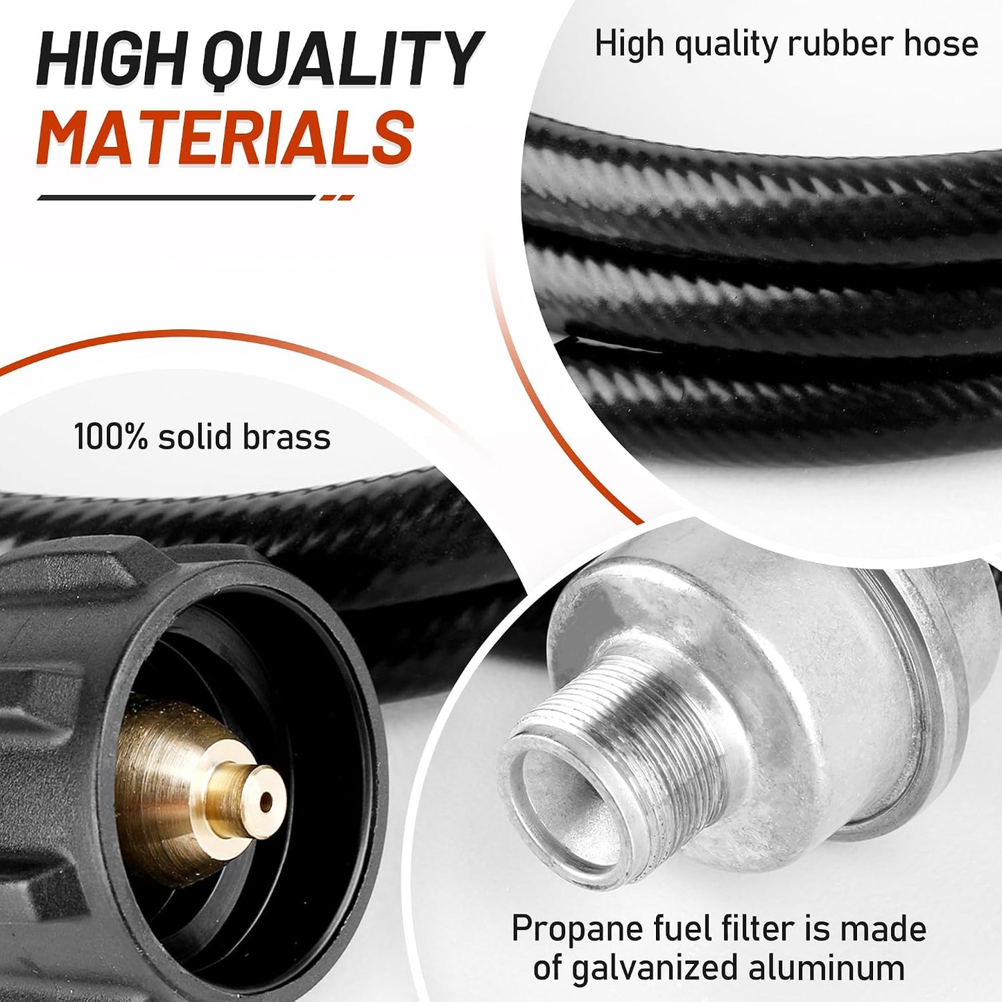 Filtro combustible propano 10ft para calentador Buddy