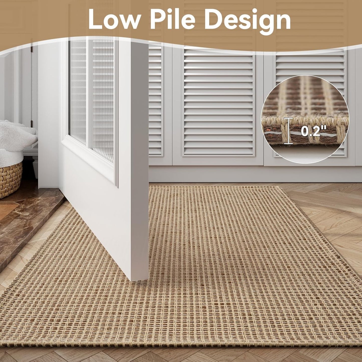 Alfombra pasillo cocina 2x6pulg lavable antideslizante