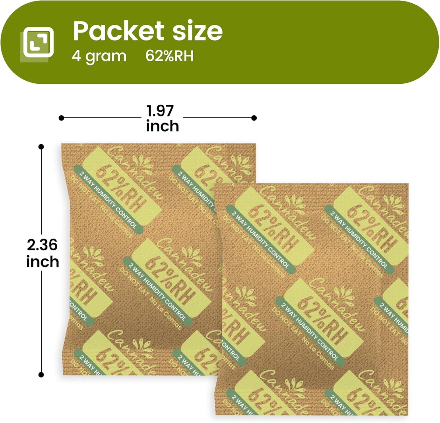Pack 15 Paquetes Kraft Hidratación Control Bidireccional