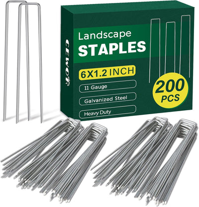 200 Grapas Paisaje 6pulg Estacas Galvanizadas 11enU