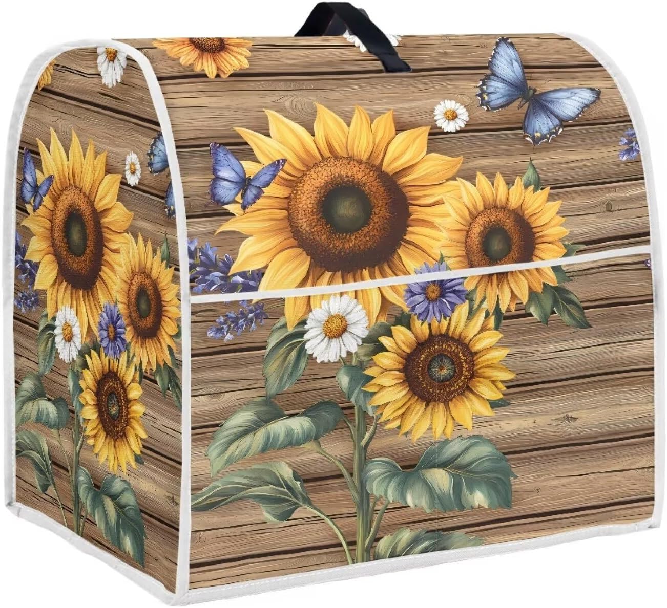 Cubiertas antipolvo para batidora de soporte de cocina con girasol y mariposa