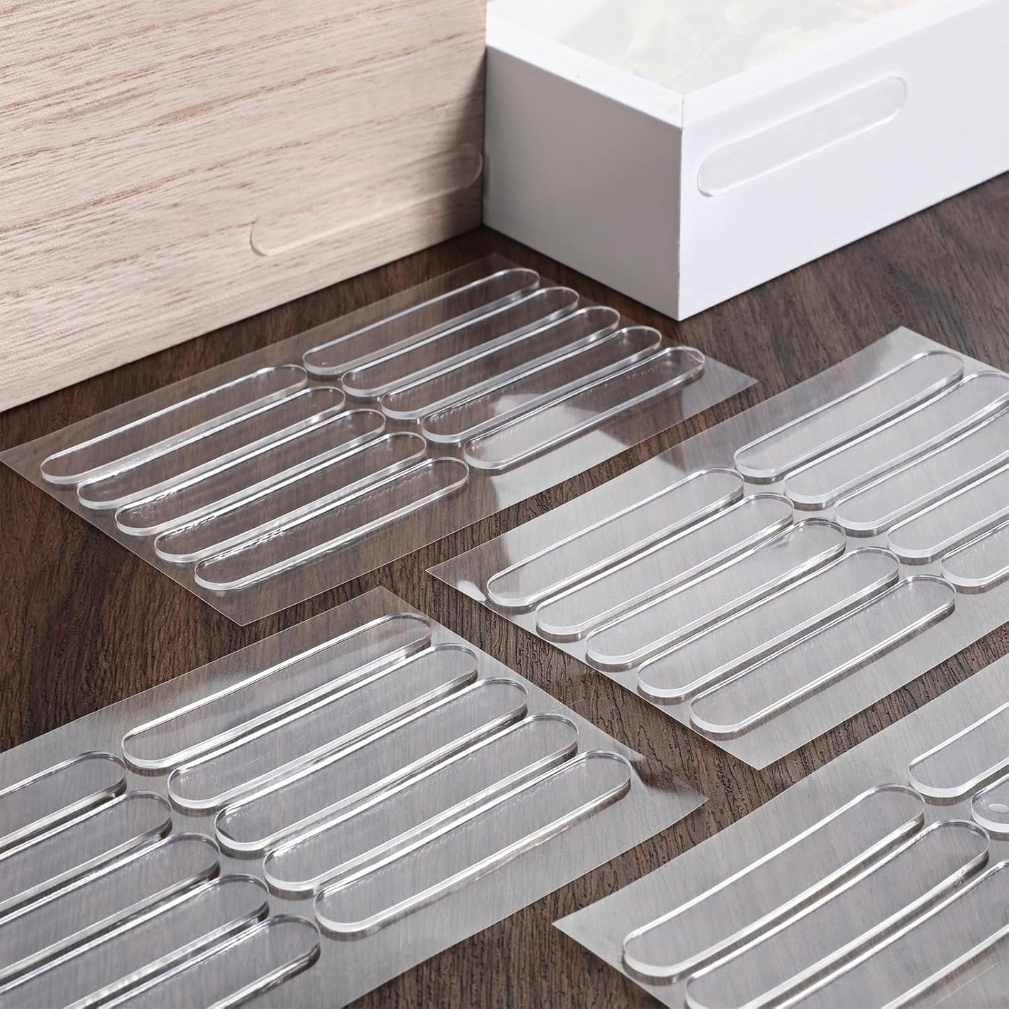 40 Pzas Parachoques Puerta Autoadhesivo Transparente