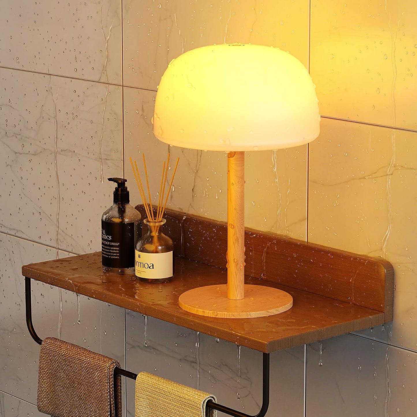 Lámpara ducha IP65 recargable 18 colores inalámbrica para baño