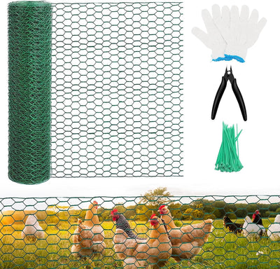 Alambre aves corral malla hexagonal PVC bridas