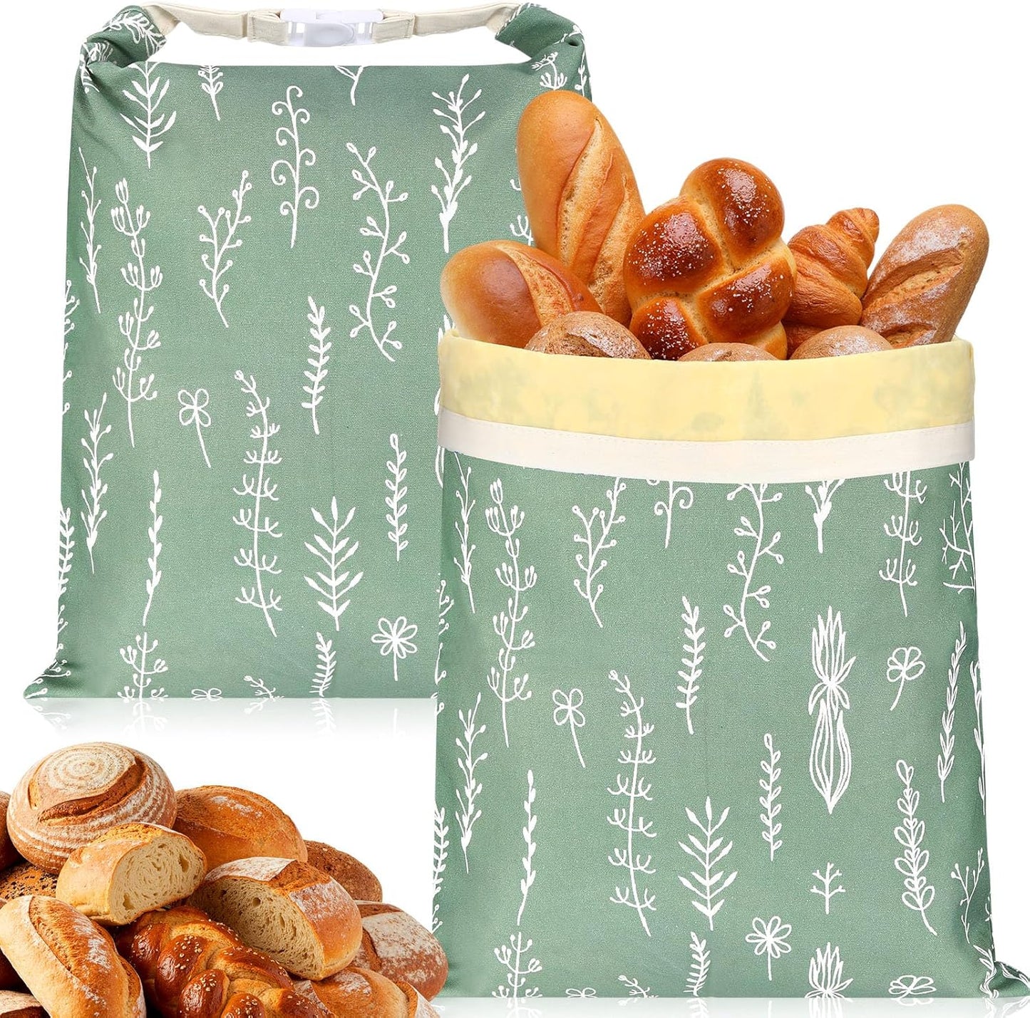 2 Pzas Bolsas Pan Cera Abeja Reutilizables 13x17pulg