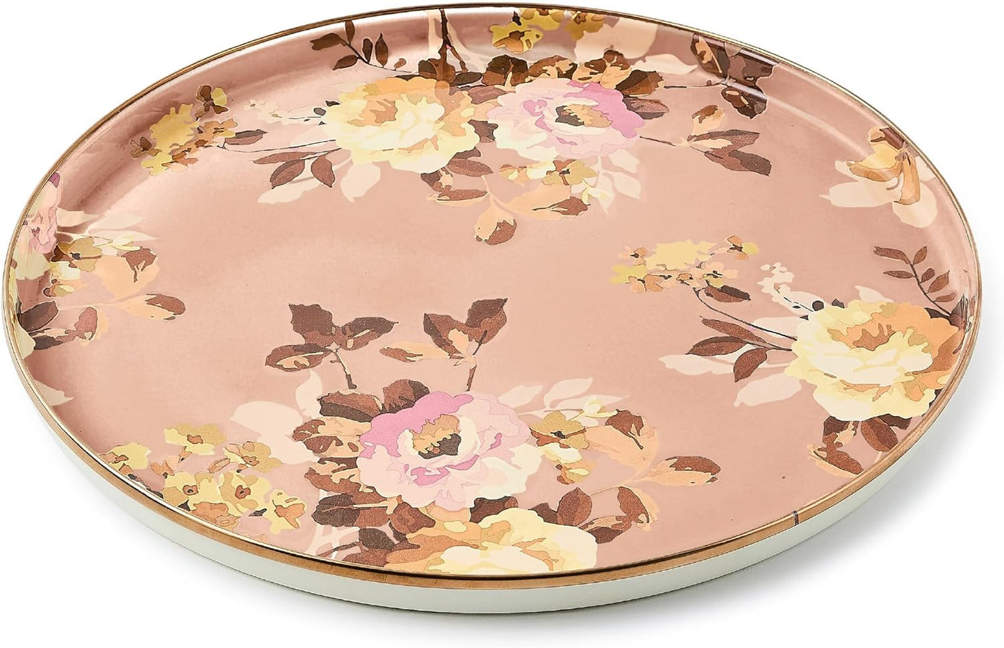 Plato redondo decorativo Wild Rose Mauve para servir