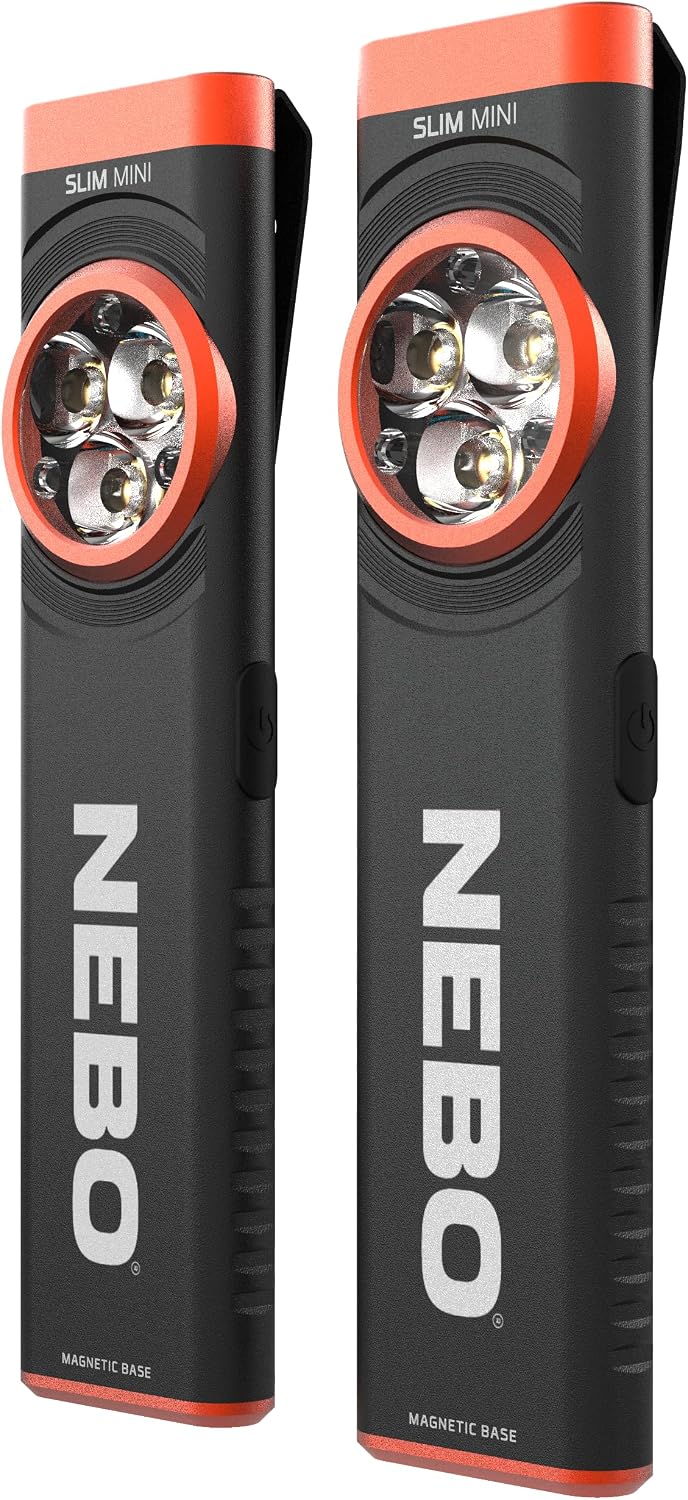 2 Linternas Mini Recargable 250lm EDC con Base Magnética