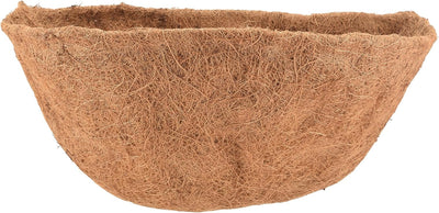 Forro coco 16pulg para macetas colgantes pared semicircular