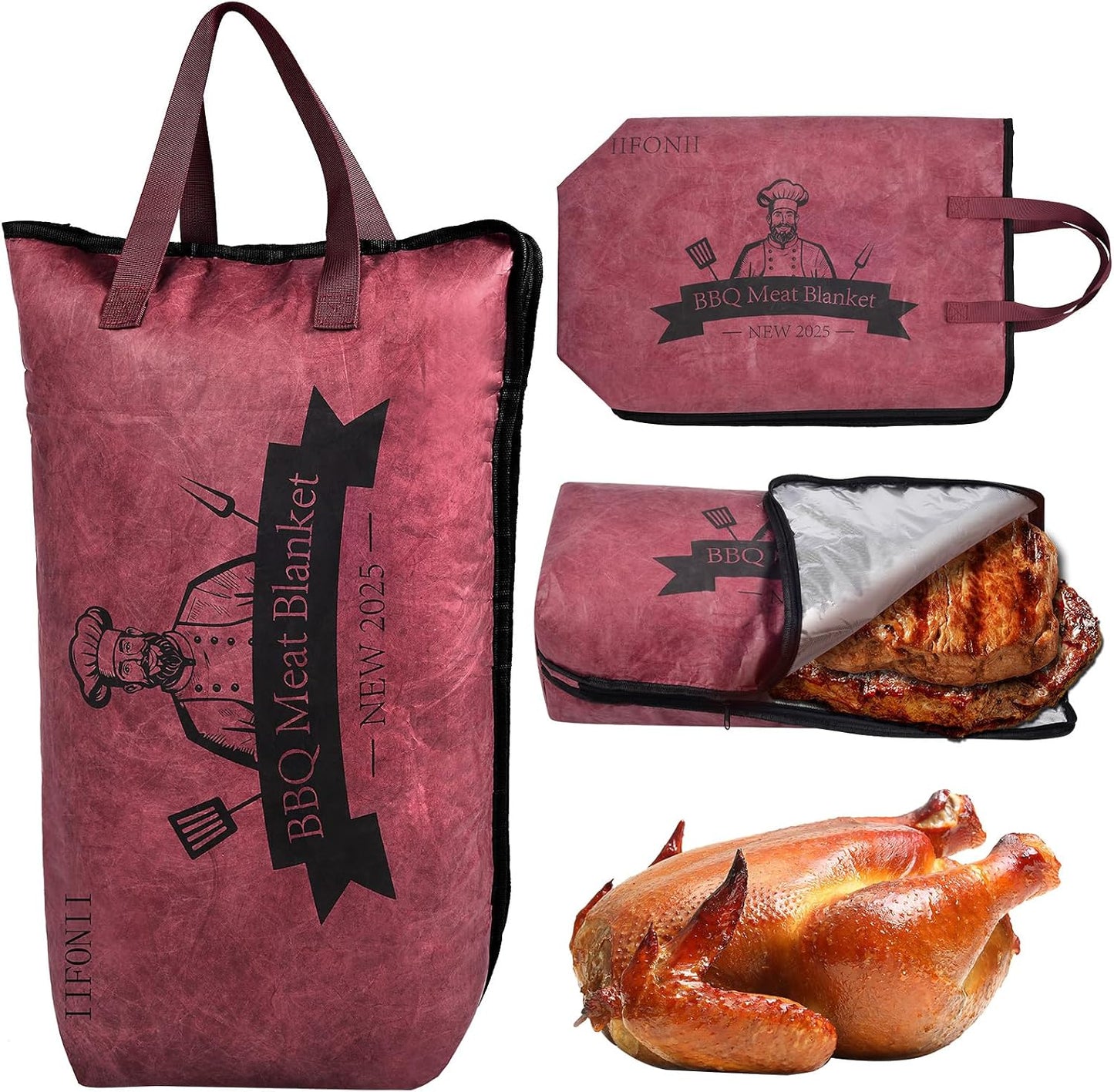 Manta BBQ reutilizable para descanso de carne grande