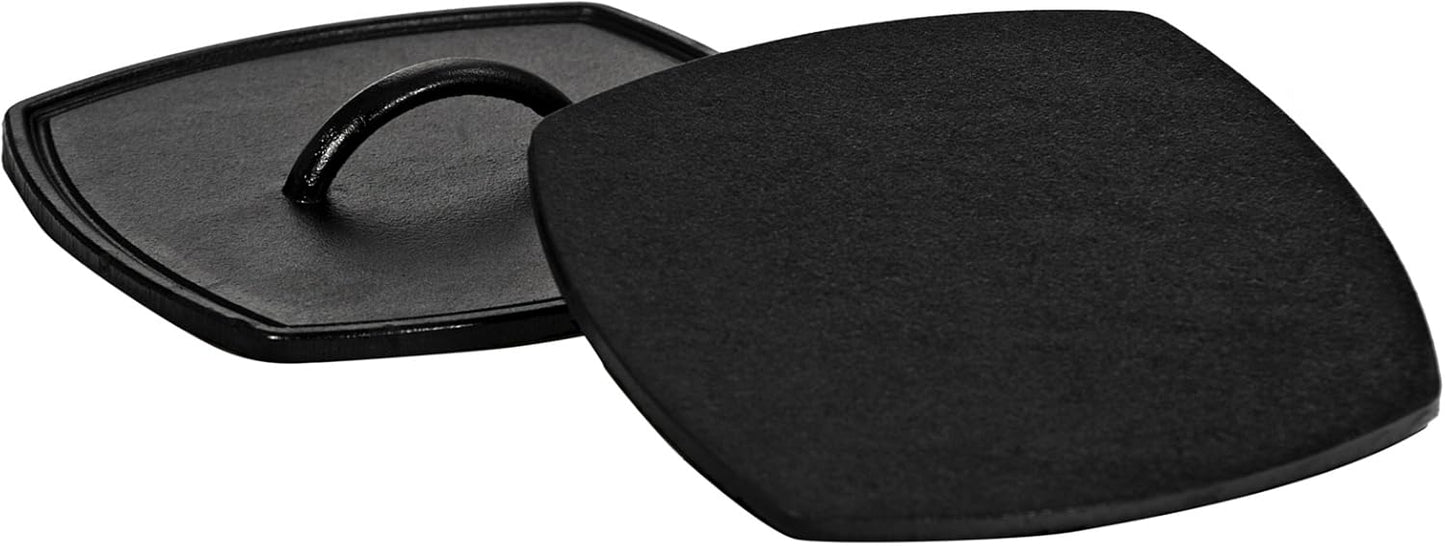 Prensa plana hierro parrilla 8.25pulg color negro
