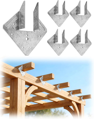 5 Lazos Huracán 2x4 y 2x6 pulg Galv Resistentes
