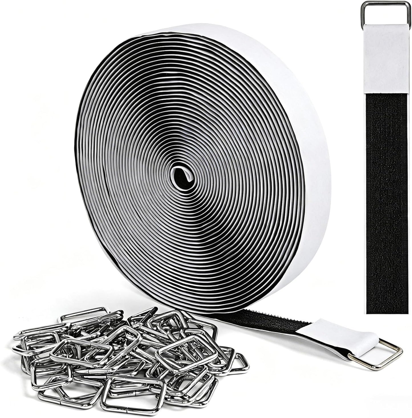 Correas adhesivas 1pulg x32pies con hebilla metal