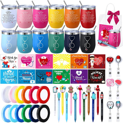 72 Pzas Regalos para Enfermeras Vasos de Vino