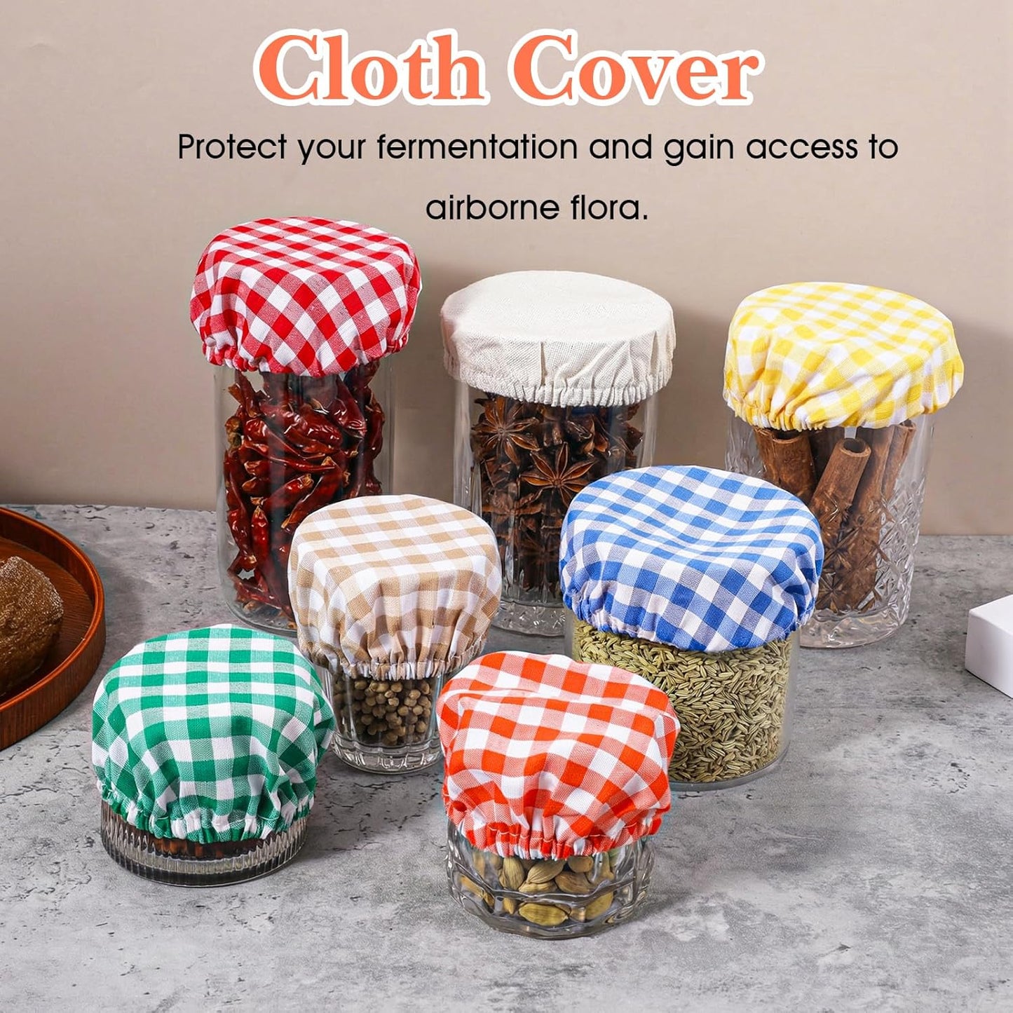 7 fundas elásticas para tarros de masón 2.75-4.13pulg 7 colores