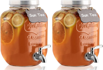 Dispensador bebidas 1gal acero inox 18/8 hermético set 2