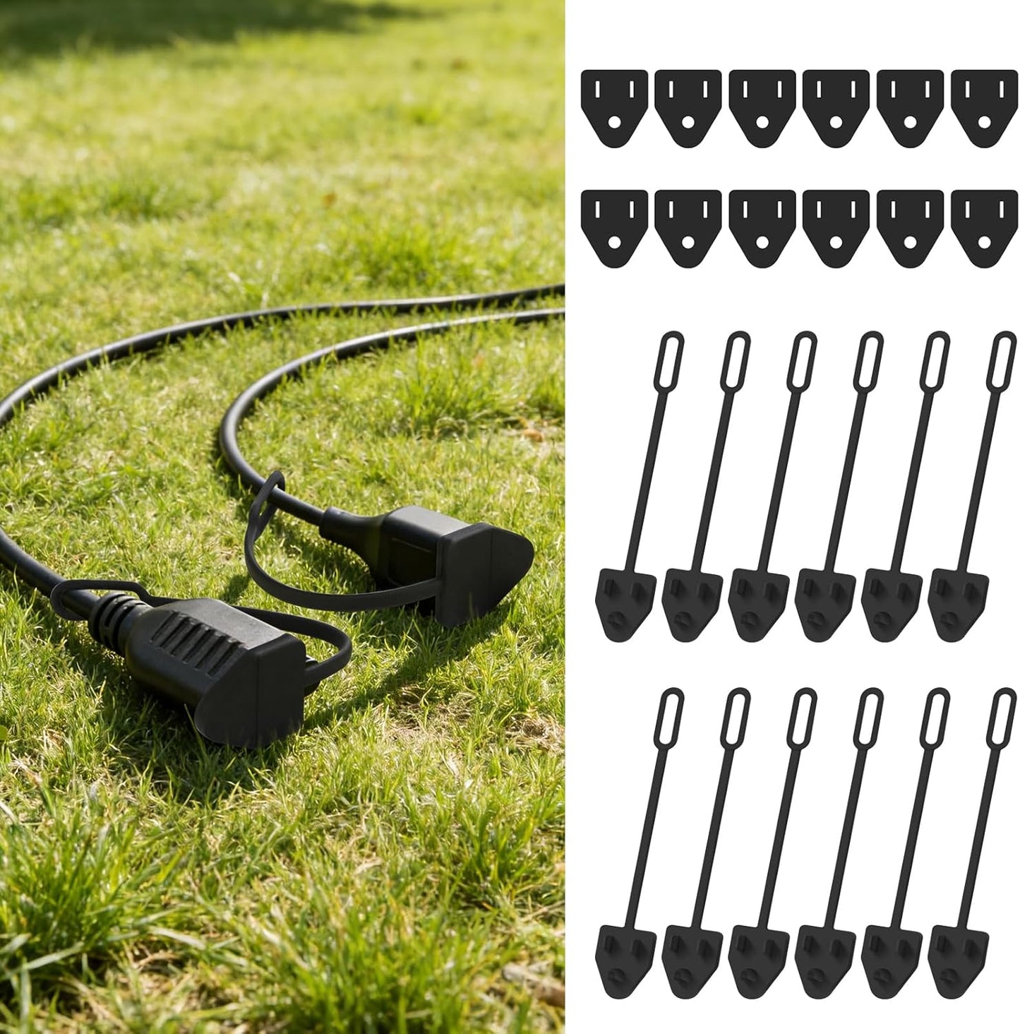 12 Cubiertas enchufe silicona resistente intemperie