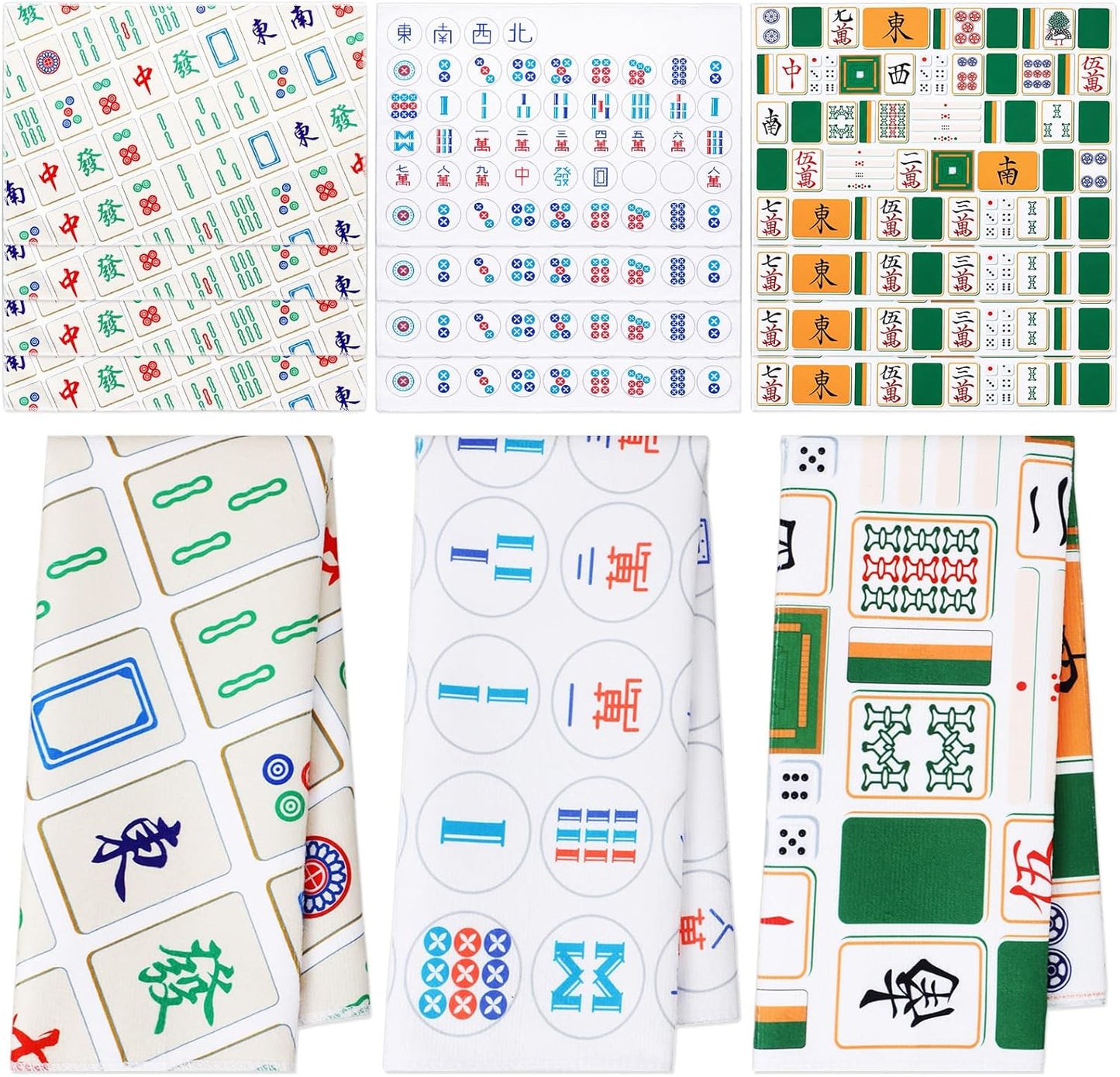 Toalla Mahjong de microfibra Moukeren 16 x 24 pulgadas