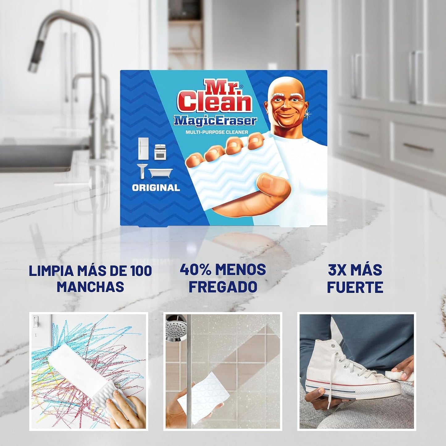 Almohadillas Magic Eraser limpiador multiusos baño 6 uds