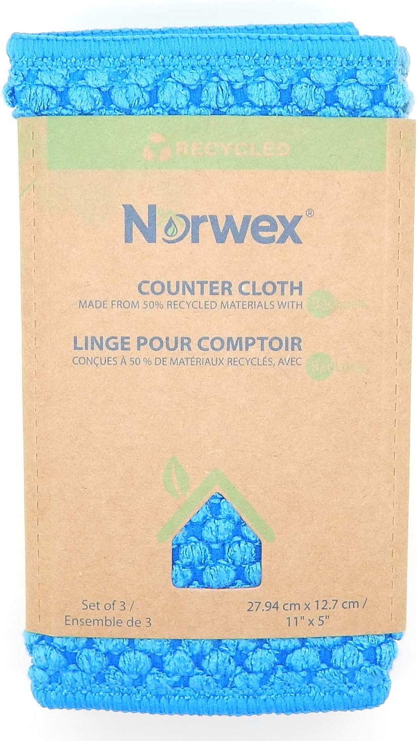 Paños Norwex marino verde azulado niebla