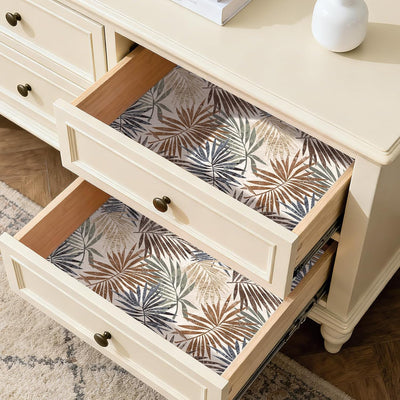 Papel Tapiz Botánico Tropical Extraíble Verde Azul Beige
